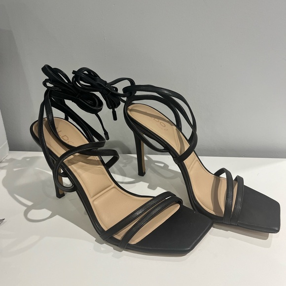Aldo Strappy Open Toe Heels - Picture 2 of 3